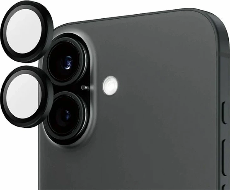 Mbrojtës lentash PanzerGlass Hoops për iPhone 16/16 Plus, i zi
