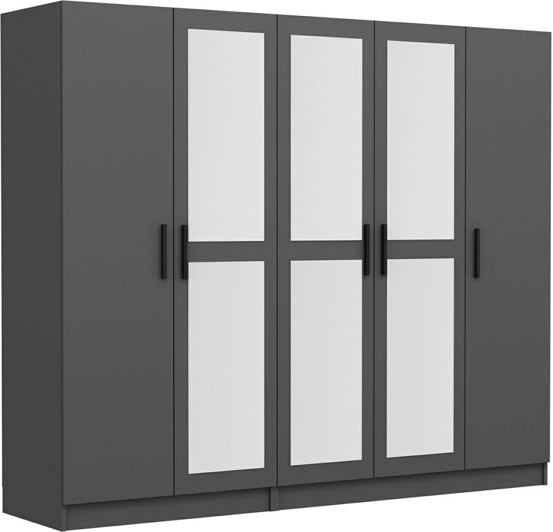 Dollap Skye Decor, ngjyrë antracit, 225x210x52cm