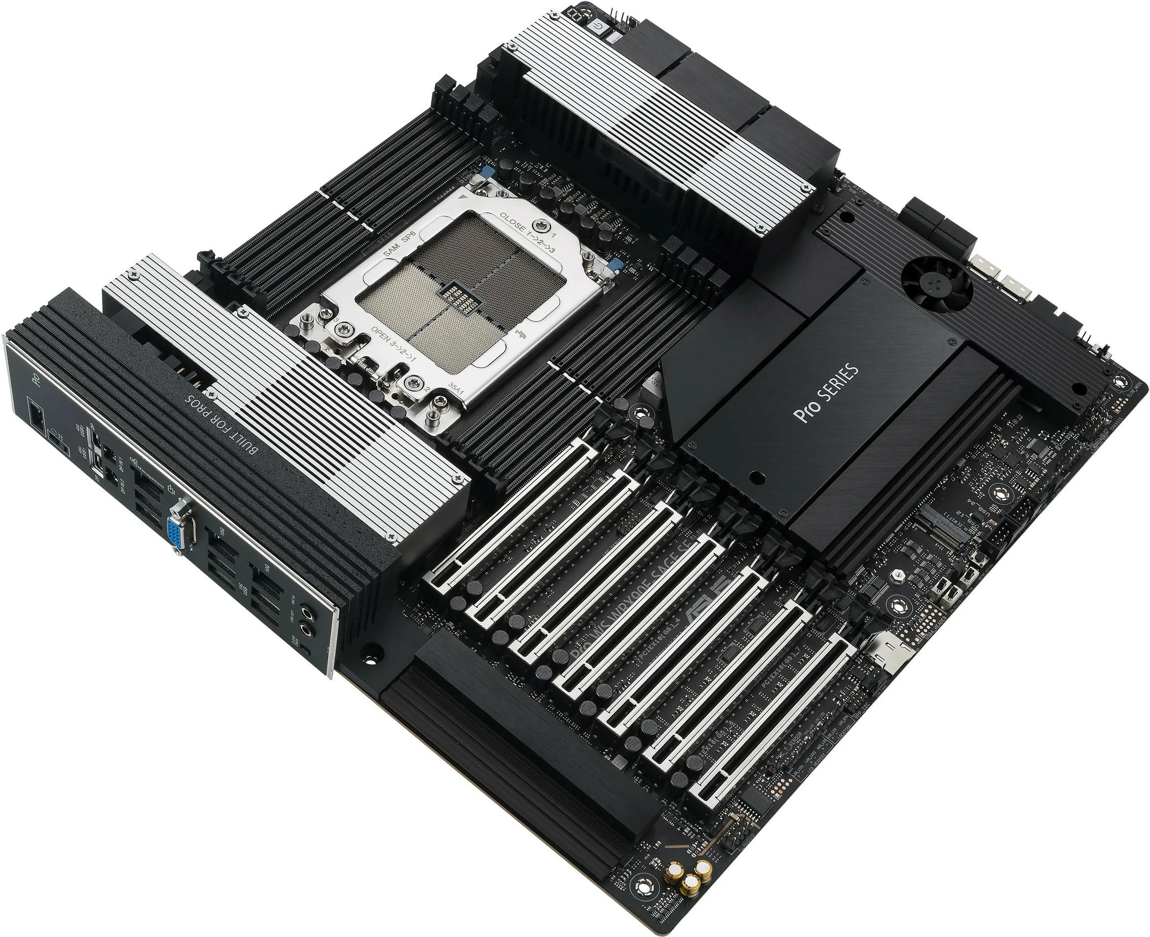 Pllakë amë ASUS PRO WS WRX90E-SAGE SE, AMD, Socket sTR5, DDR5-SDRAM, Octa-channel