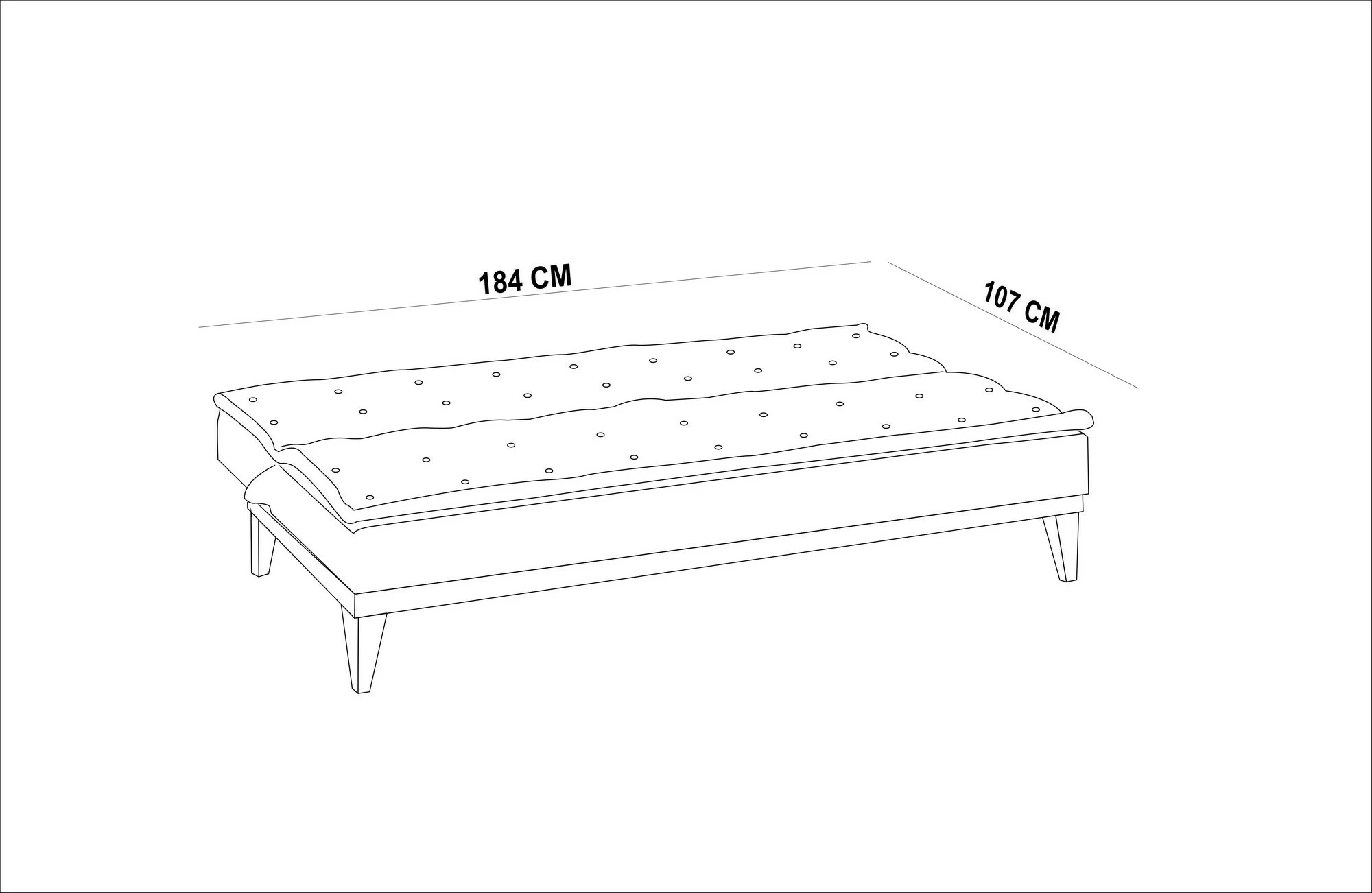 Divan-krevat 3 vende, Atelier del Sofa, ngjyrë antracit, Fuoco