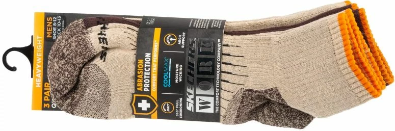 Çorape për meshkuj Skechers, bezhë