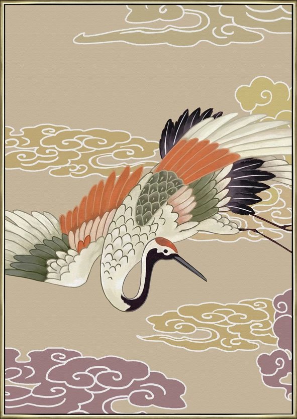 Pikturë dekorative me lejleka, shumëngjyrëshe, kanavacë, 70x100x5cm