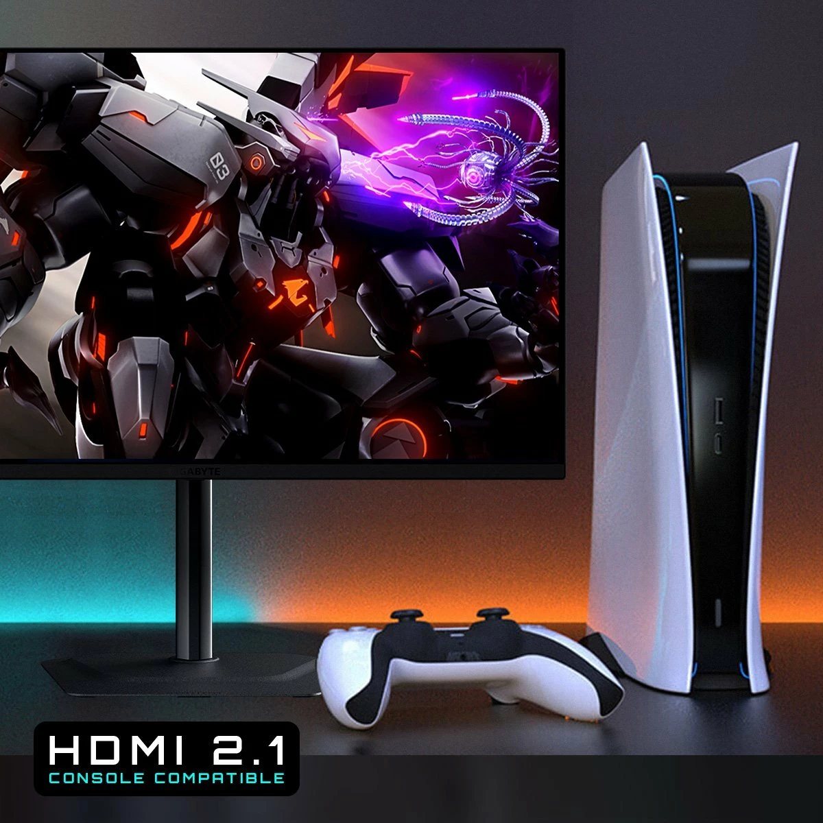 Monitor gaming Gigabyte MO32U 31.5" 4K UHD QD-OLED 165Hz FreeSync Premium Pro, i zi