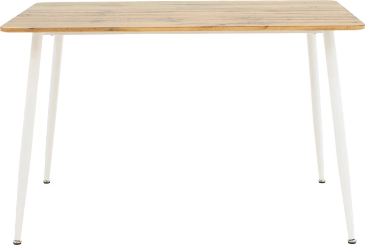 Set tavoline me karrige Cuba-Caron, 5 pjesë, ngjyrë sonoma-e bardhë, 120x80x75cm