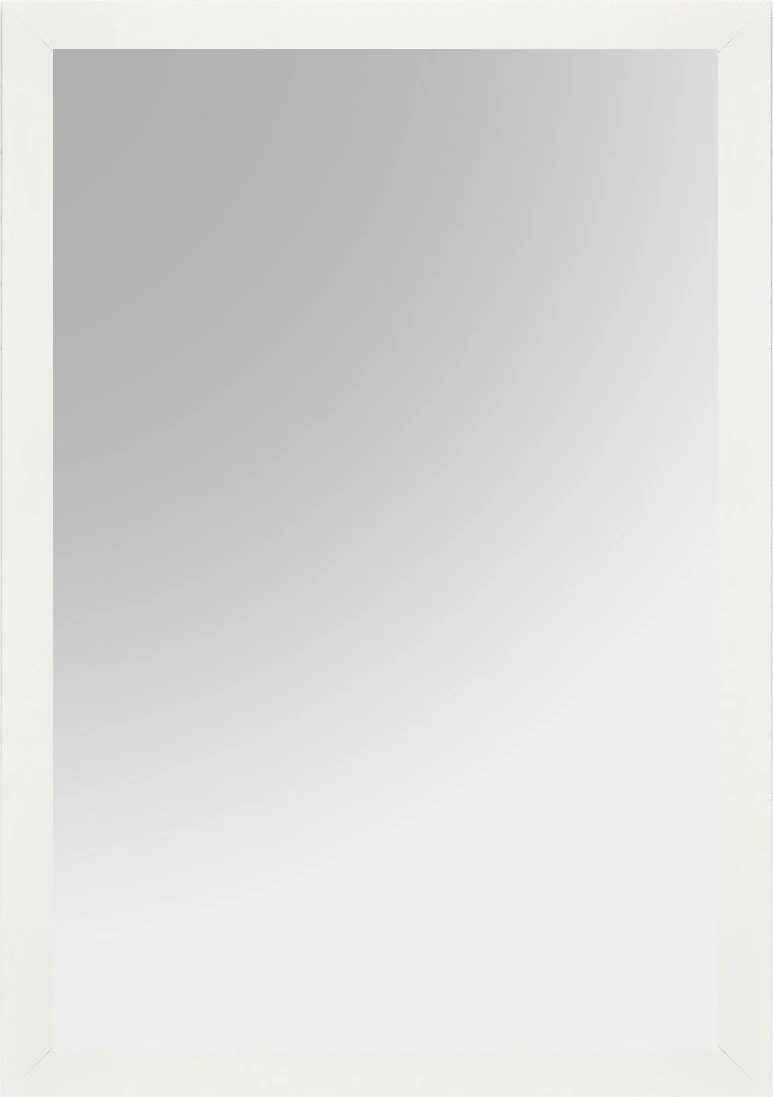 Pasqyrë dekorative me kornizë të bardhë, Hanah Home