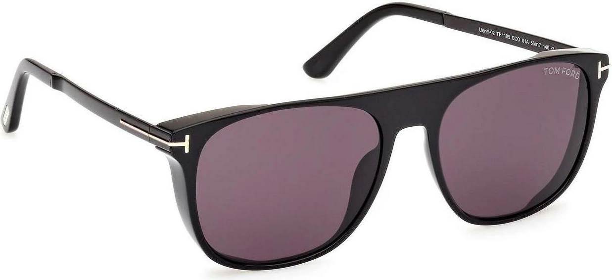 Syze dielli Tom Ford Lionel-02 FT1105 01A për meshkuj, të zeza [Madhësia: 55]