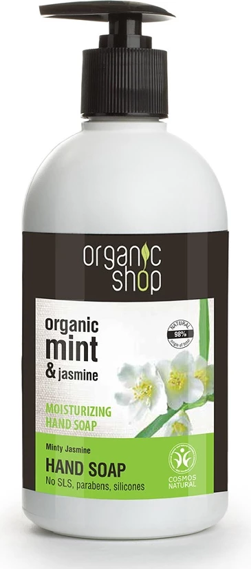 Sapun për duar Organic Shop Minty Jasmine Mint & Jasmine 500ml
