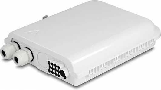 Kuti shpërndarëse fiber optik DeLOCK 8-Port, IP65, për brenda/jashtë, e bardhë