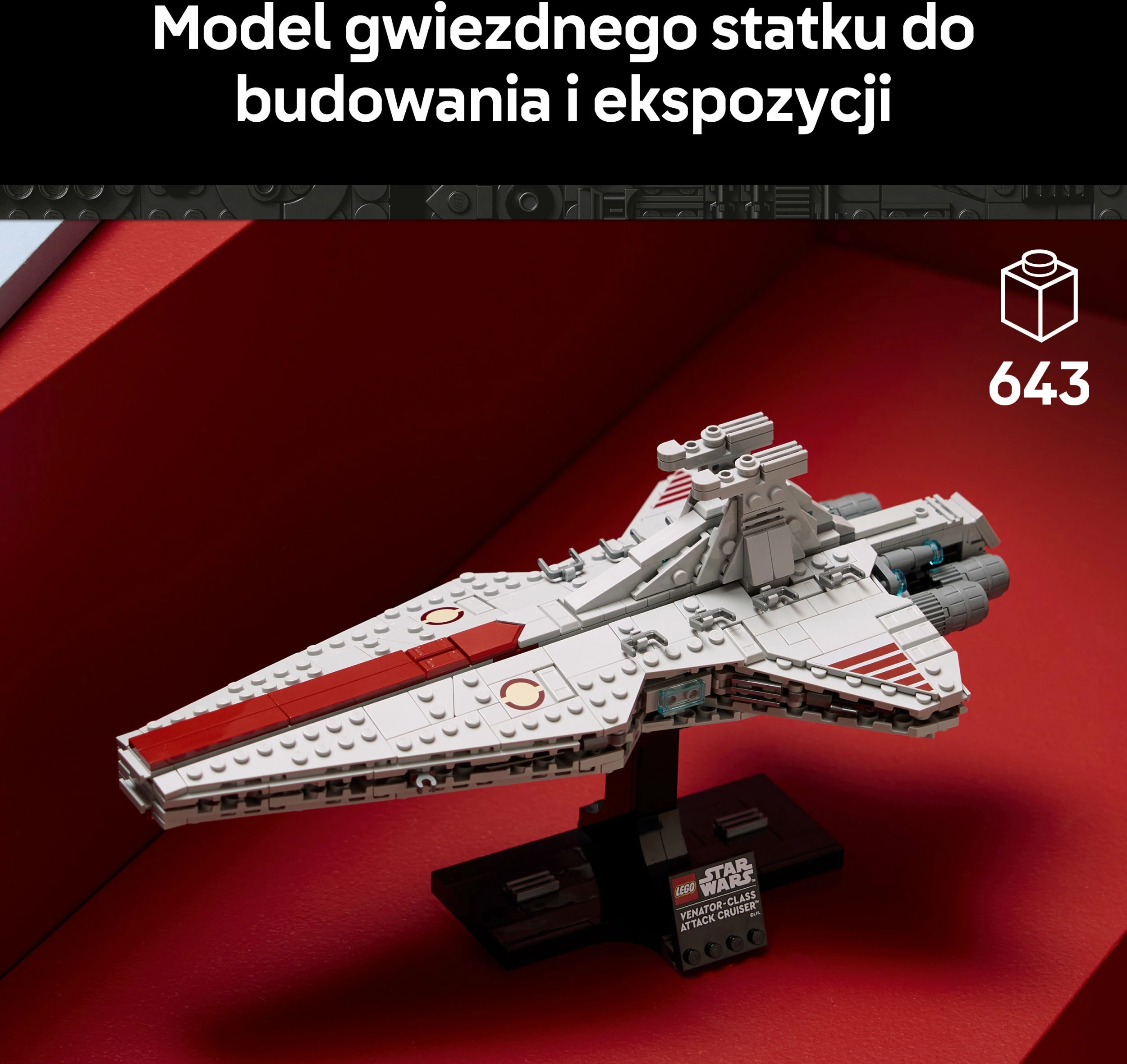 Set LEGO Star Wars Venator-class Star Destroyer 75441, 643 copë