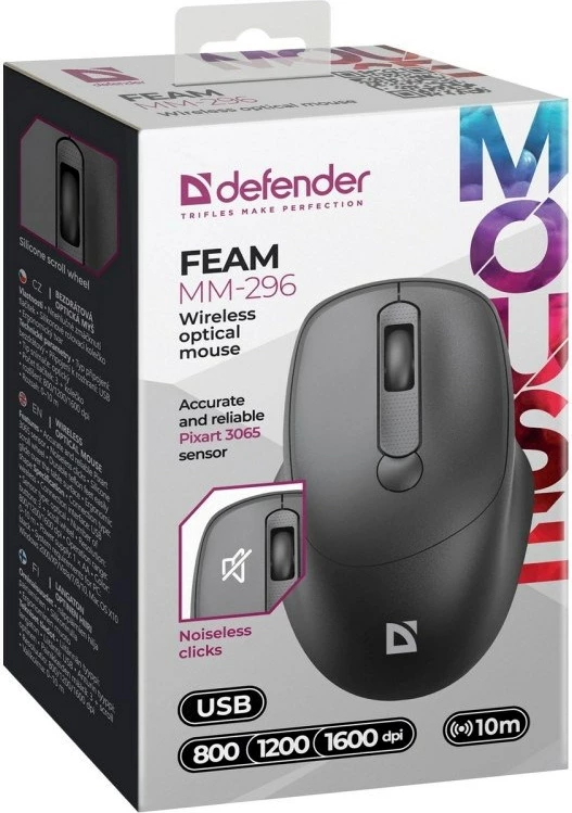 Maus Defender FEAM MM-296 RF Silent, i zi
