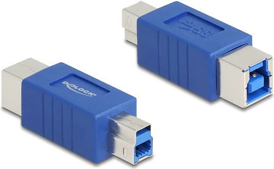 Adapter USB Type-B DeLOCK 67229, 5 Gbit/s, mashkull në femër, blu
