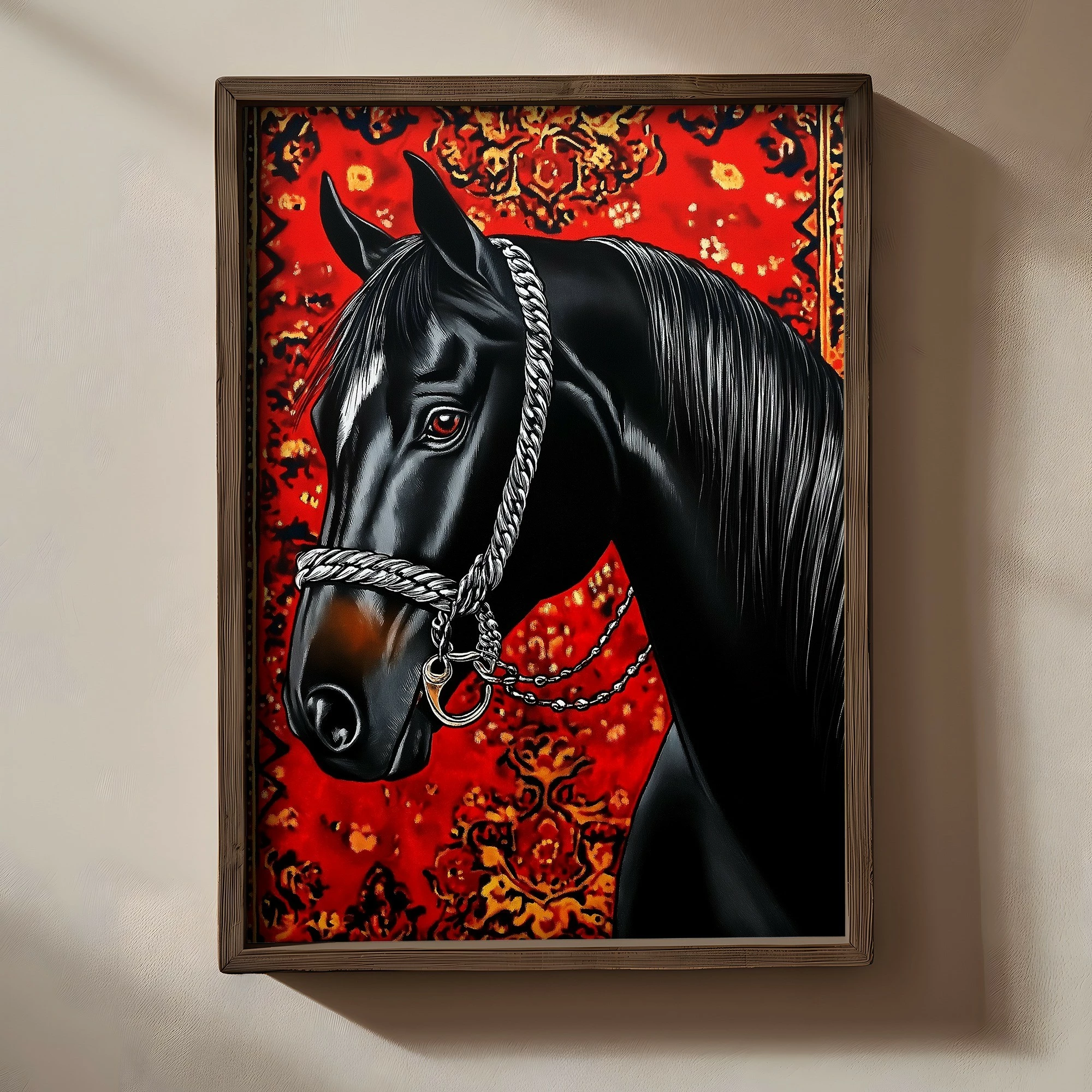 Pikturë dekorative me kornizë MDF, Wallity, TUN049-XL, shumëngjyrëshe, 50x70x3.5cm