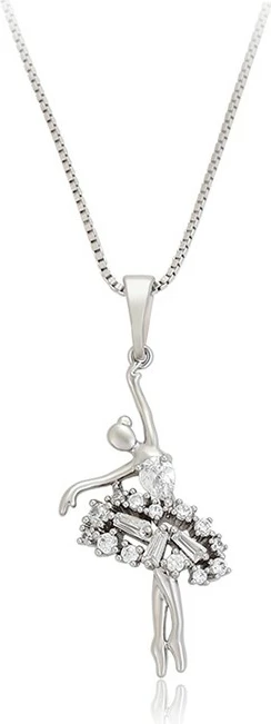 Qafore me varëse në formë balerine, e argjend QA12