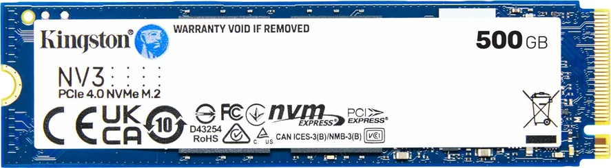 SSD Kingston NV3 500GB M.2 2280 NVMe PCIe 4.0 (5000/3000MB/s)