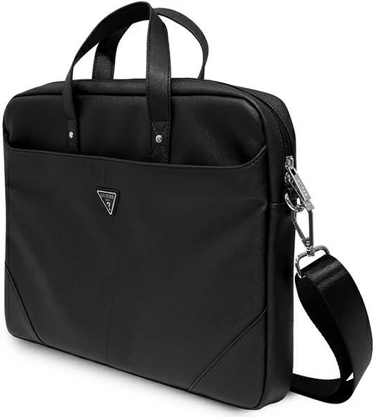 Çantë laptopi Guess Saffiano GUCB15PSATLK, 16 inç, e zezë