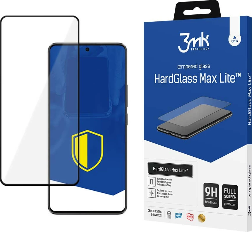 Xham mbrojtës 3mk HardGlass Max Lite për Poco X6 Pro 5G, Transparent
