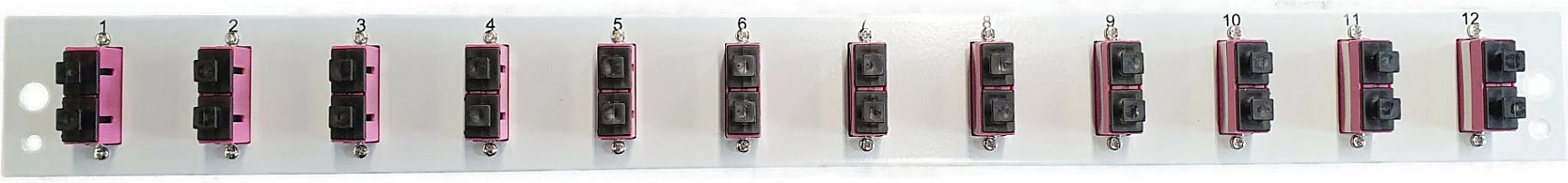 Panel front EFB Elektronik, 12x SC Duplex, OM4, 1U, e zezë