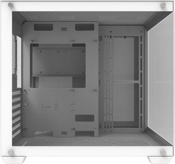 Kasë Darkflash C285P, Mini Tower, ATX/M-ATX/ITX, xham i temperuar, e bardhë