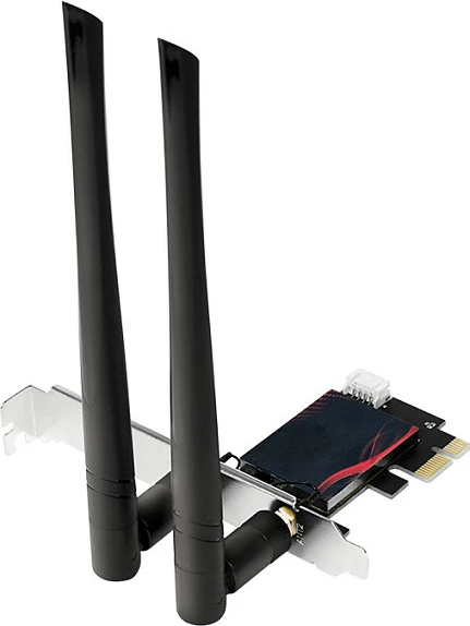 Kartë rrjeti PCI-Express LogiLink, Wi‑Fi 6E, 2.4/5/6GHz, Bluetooth 5.2, e zezë