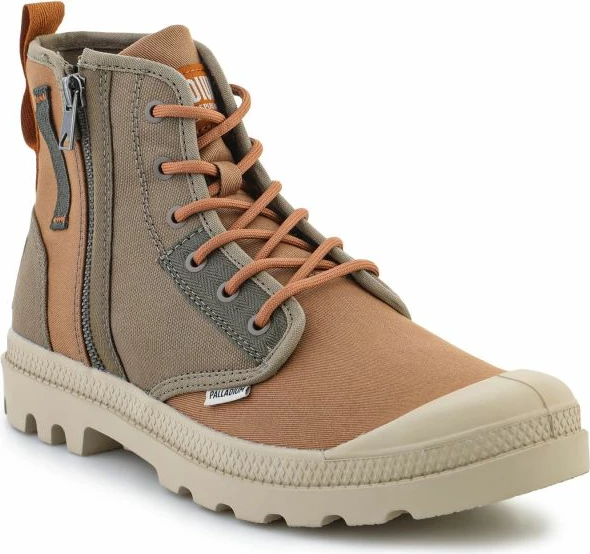 Këpucë për meshkuj Palladium Pampa Detroit Zip SU 04612-961-M, të gjelbra/kafe