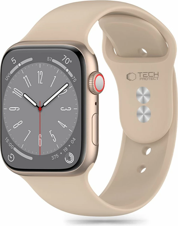 Rrip silikoni për Apple Watch Tech-Protect, 42/44/45/49 mm, Kafe