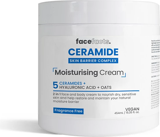 Face Facts Ceramide Moisturising Body Cream - 454ml
