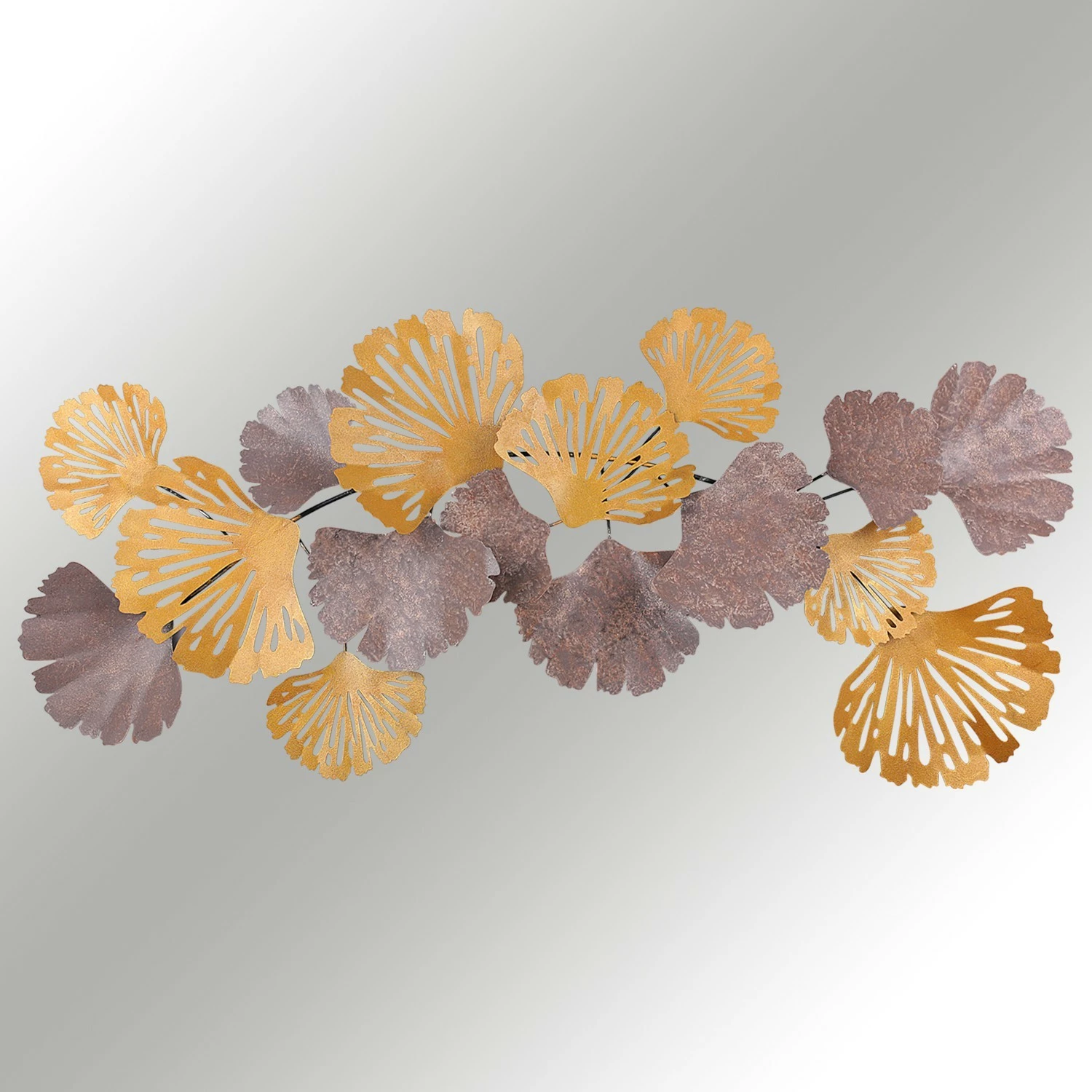 Aksesor dekorativ metalik për mur Wallity, Gergo, shumëngjyrësh, 130x6x60cm