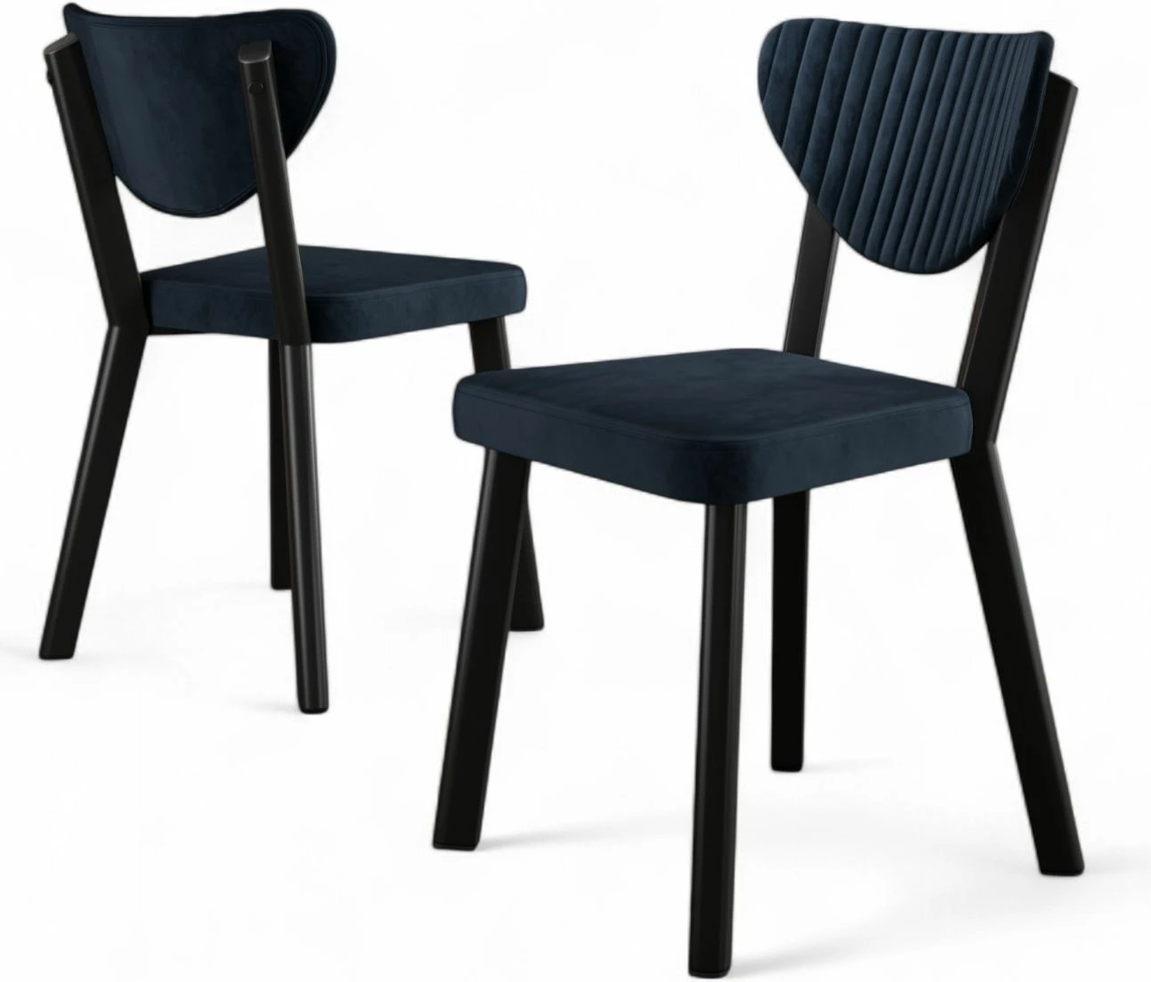 Set karrigash (4 copë), Hanah Home, Arfe, anthracite, e zezë
