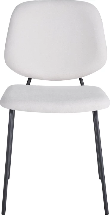 Karrige Pietro I, set prej 4 copash, material tekstili bezhë, këmbë metalike të zeza, 45x55x82.5cm