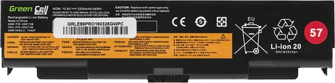 Bateri laptop Green Cell PRO për Lenovo ThinkPad 440/540/541, 11.1V 5200mAh