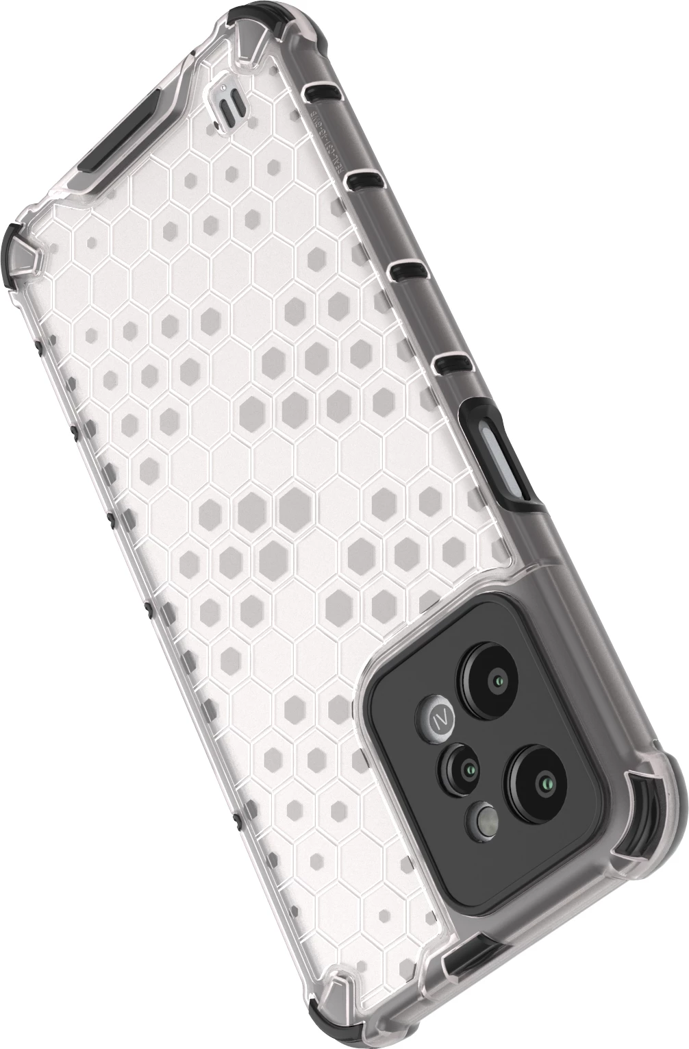 Mbështjellës Hurtel Honeycomb për Realme C31, Transparent