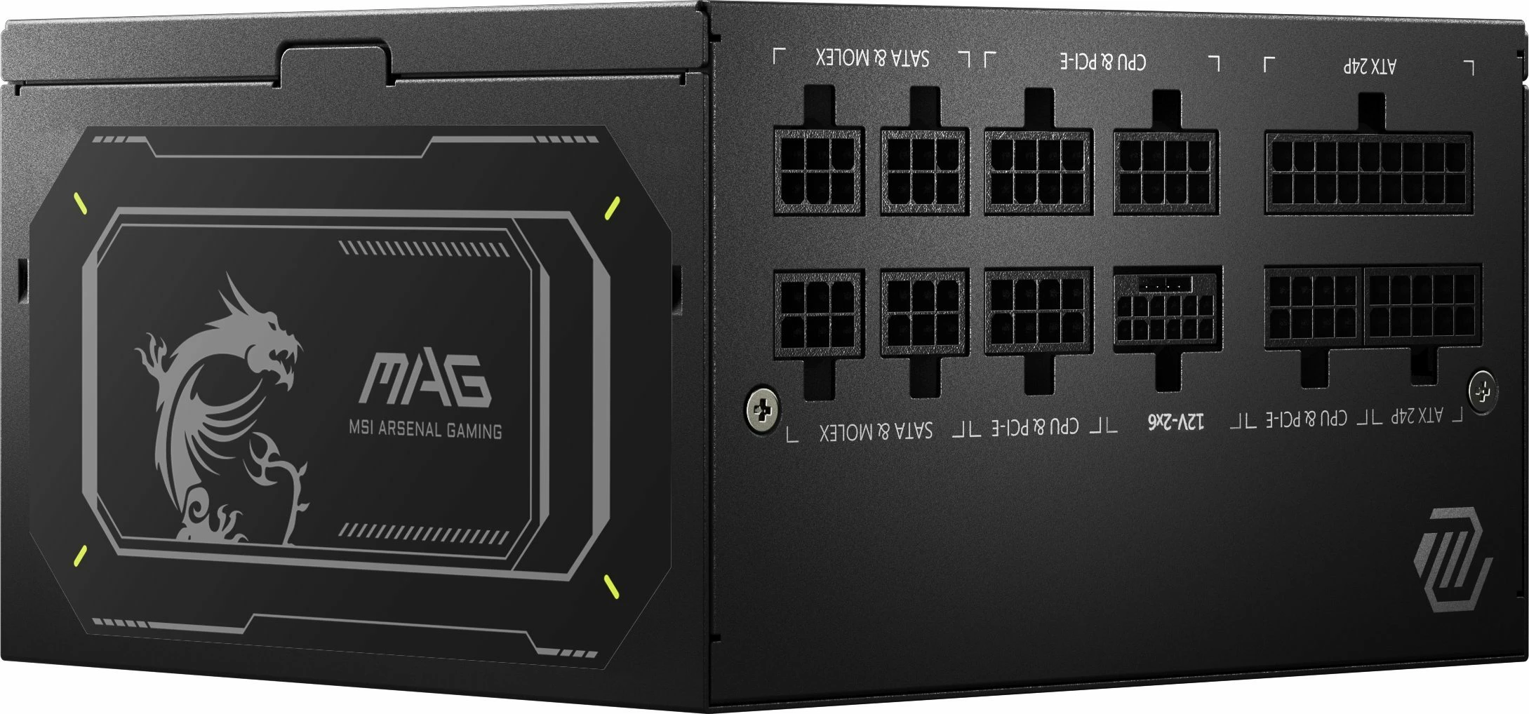 Furnizues rryme MSI MAG A750GL PCIE5 II 750W, 80 Plus Gold, ATX 3.1, modular i plotë, i zi