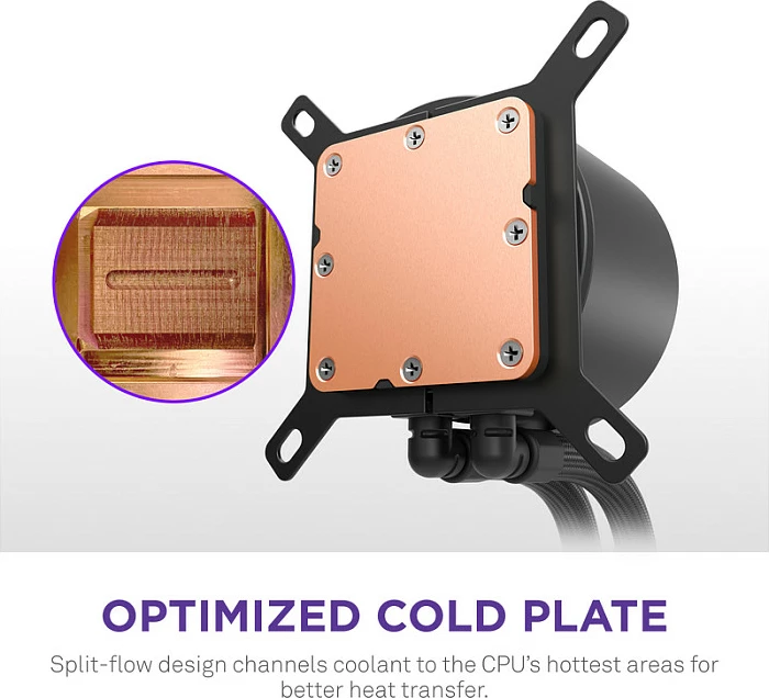 Ftohës lëngshëm AIO NZXT Kraken Plus V2 240 Display RL-KN240-B2, 240mm, i zi