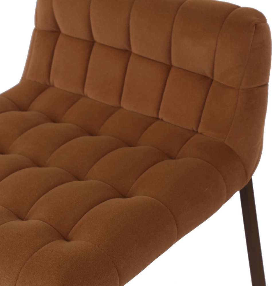 Karrige për bar Merlo, ngjyrë karamel, 49x50x88cm