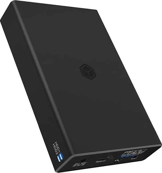 Kasë ekstern RAID ICY BOX IB-RD2253-C31 për 2x 2.5" HDD/SSD, USB-C 10Gbps, e zezë