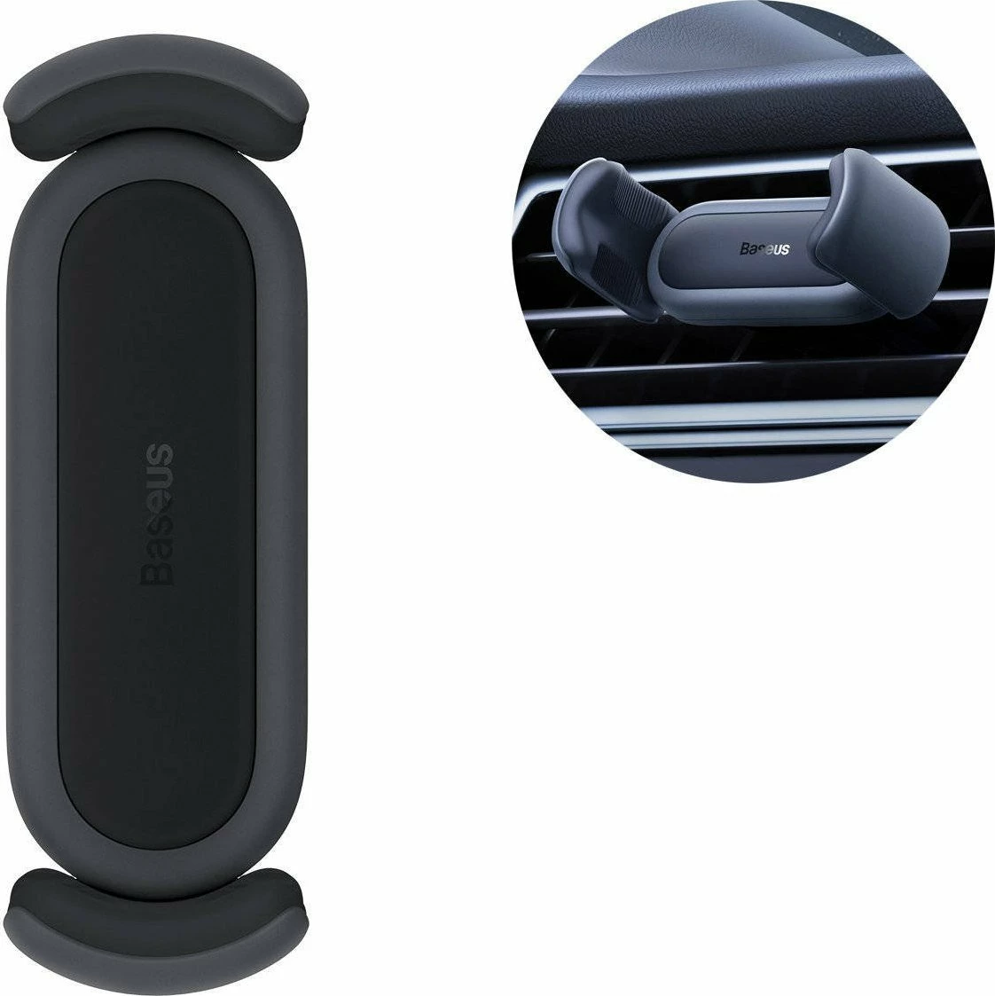 Mbajtëse telefoni për veturë Baseus Cannon 2 BS-CM009, 4.7-6.76\", për grilë ventilimi, e zezë
