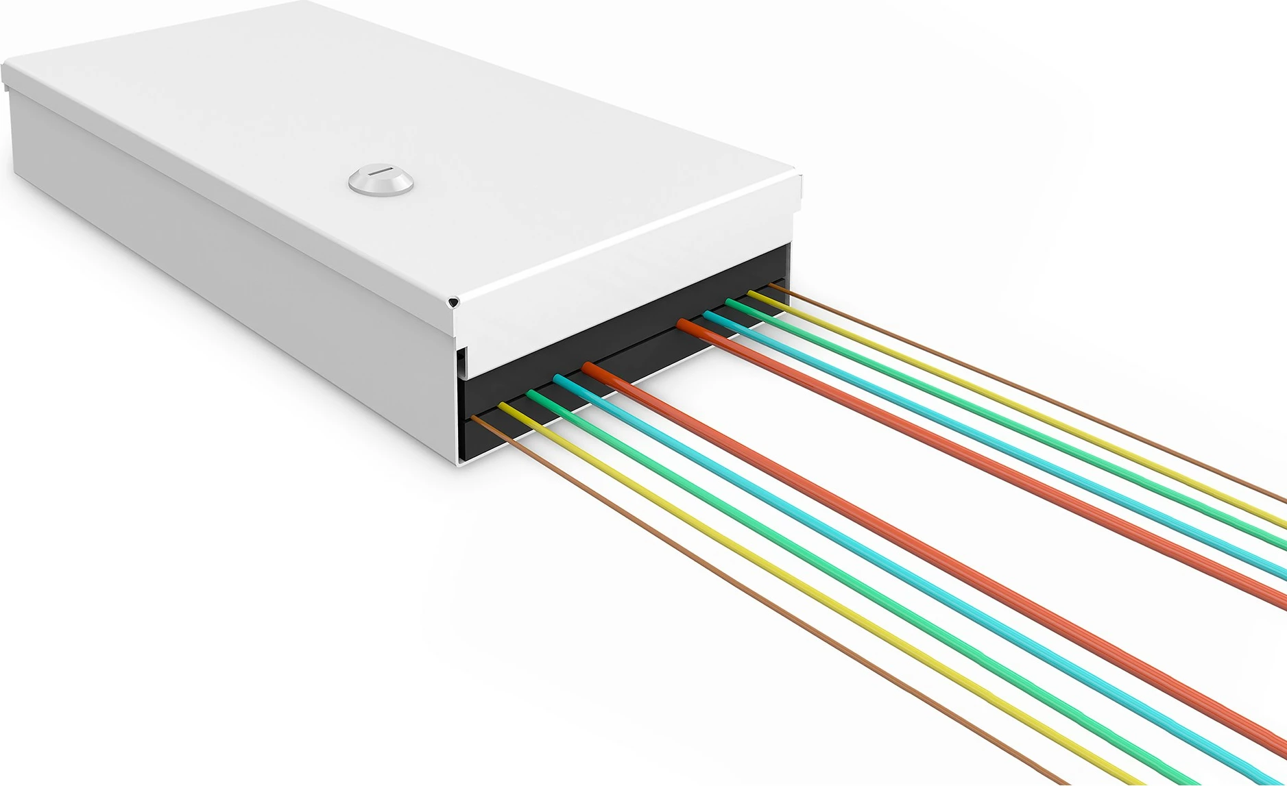 Kuti rrjeti Digitus LWL Unibox, montim në mur, kompakte, e bardhë