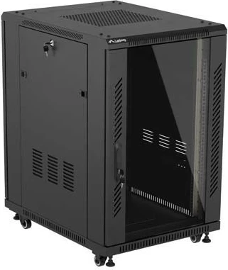 Kabinet RACK LANBERG Szafy RACK 19" 18U 600x800mm, derë xhami, i zi