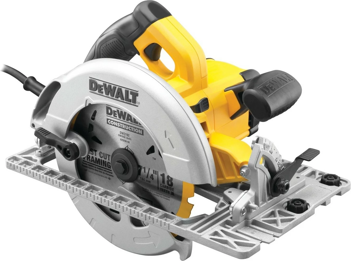 Sharrë rrethore DeWALT DWE576K, 1600W, 19cm, 5200RPM, e verdhë
