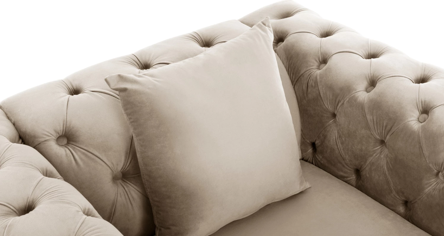 Fotelje Chesterfield krem, FH3261.02, 99x86.5x77H cm