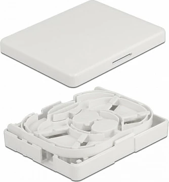 Prizë optike muri DeLOCK, 2x SC Simplex ose LC Duplex, e bardhë