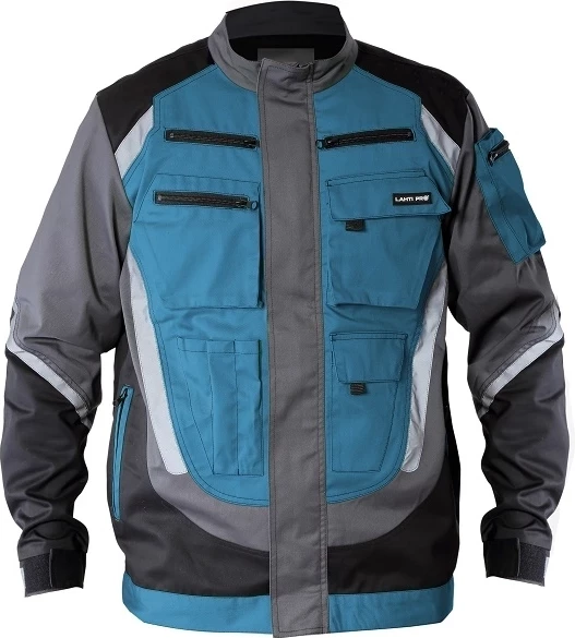 Xhaketë mbrojtëse LAHTI PRO Light Pro L4040306, 3XL, e zezë-gri-turkeze