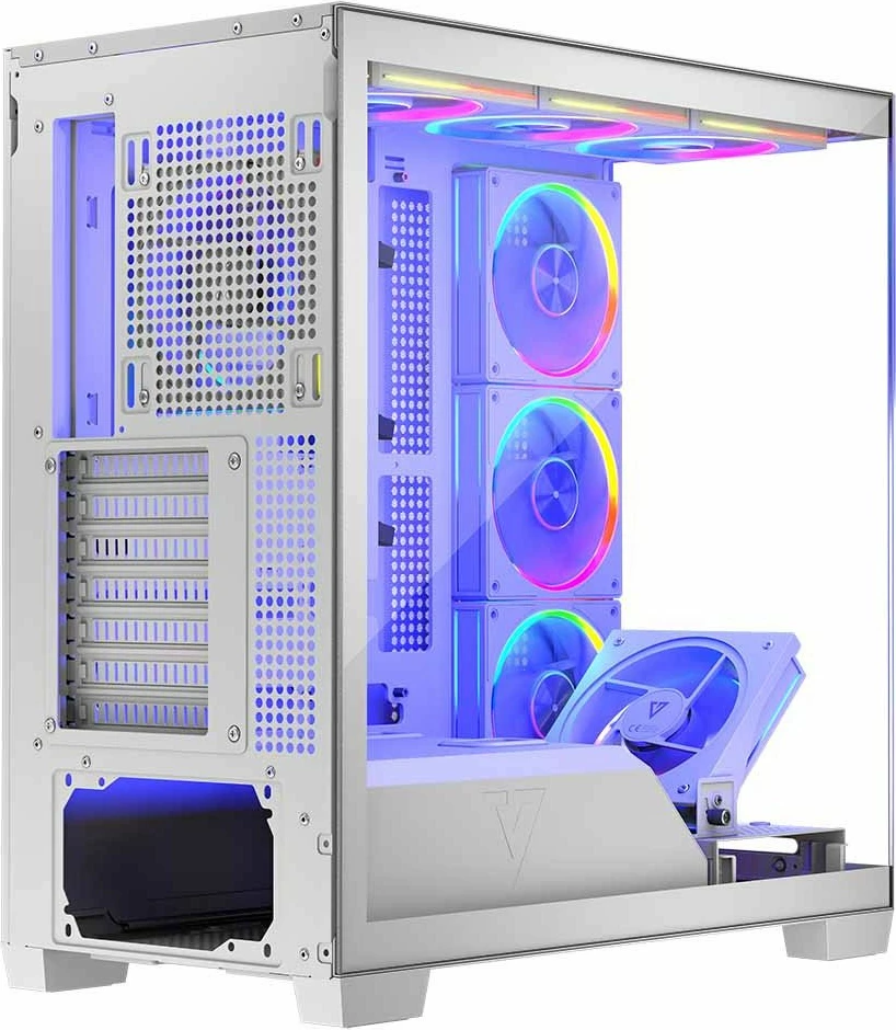 Kasë Modecom Volcano Stellar 8F ARGB (AT-STELLAR-8F-ARGB-20) ATX Midi Tower, USB-C, e bardhë
