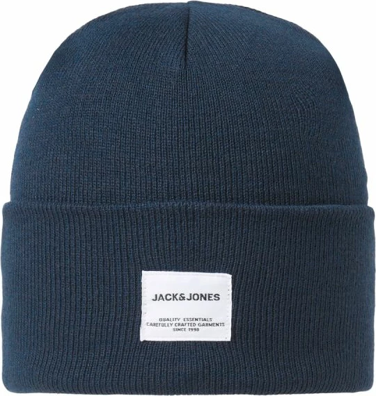 Kapelë e thurur Jack&Jones, navy blue