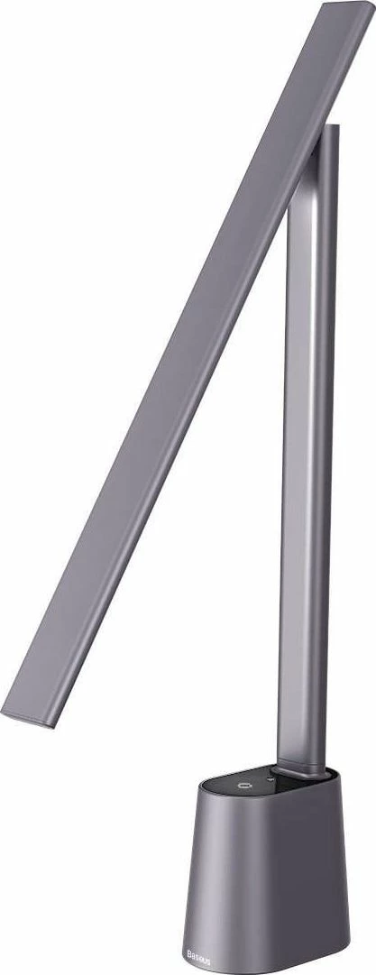 Lampë tavoline Baseus DGZG-0G LED 5W, bateri e integrume, USB-C, 3000-6000K, touch, gri (me kabllo USB-C)