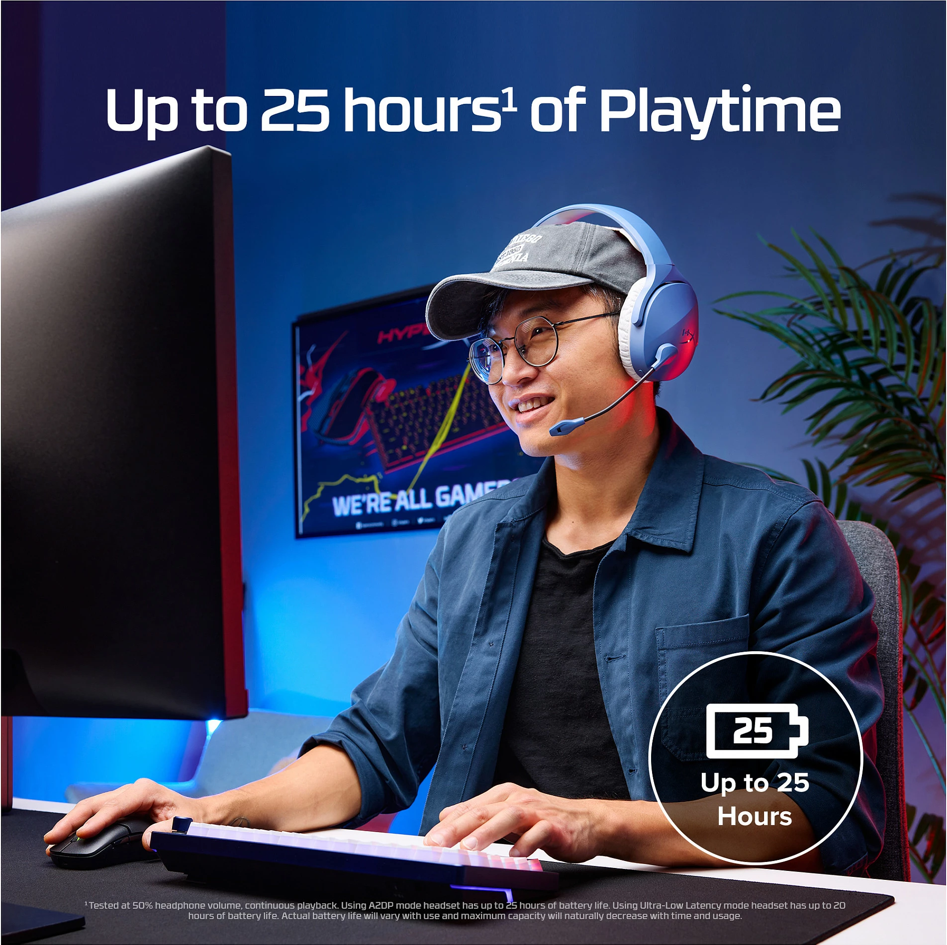 Kufje gaming wireless HyperX Cloud Jet, 2.4GHz + Bluetooth 5.3, të zeza