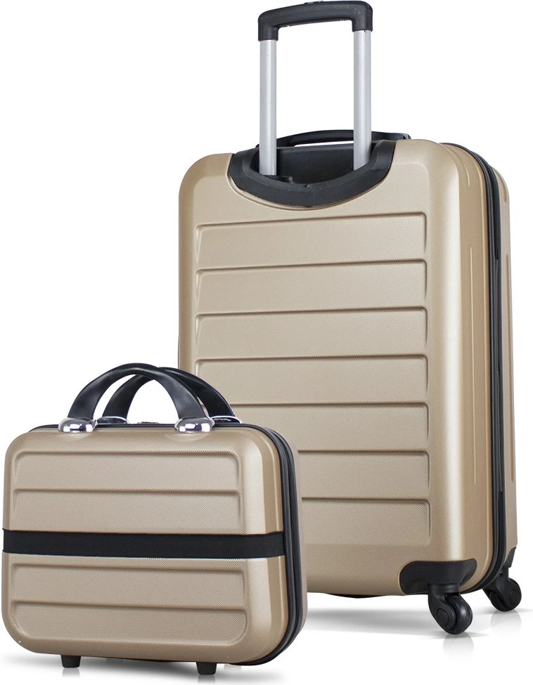 Set valixhesh (2 copë), ngjyrë ari, Zoozie Bags, 8473