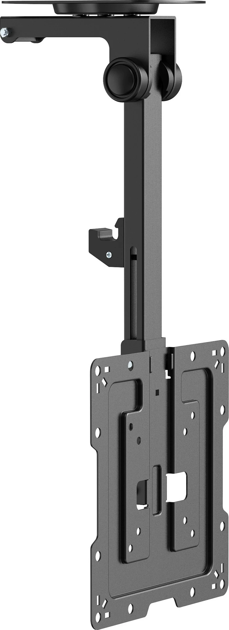 Mbajtës tavani për TV Equip 650375, 23-55 inç, çelik inox, i zi
