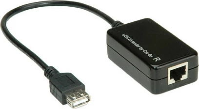 Zgjatues USB VALUE USB 1.1 përmes RJ45, deri 45 m, transparent