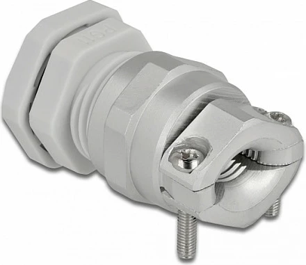 Glandë kablli DeLOCK PG11, IP68, për kabllo 5–10 mm, drejt, gri